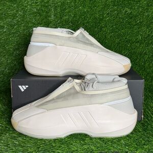 Mens Adidas White Chalk Grey Basketball Retro Crazy IIInfinity IH2663